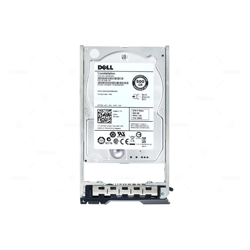 R734K DELL HDD 500GB 7.2K SAS 6G 2.5" SFF HOT-SWAP